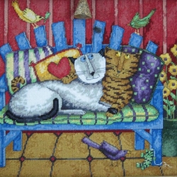 Porch cats (Коты на веранде)