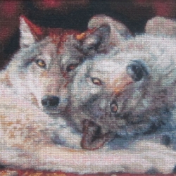 Счастливая пара, волки
